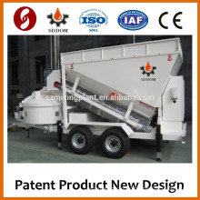 Mobile concrete mixer plant with CE